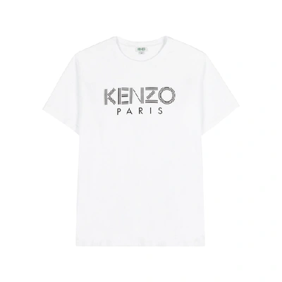 Kenzo White Logo-print Cotton T-shirt
