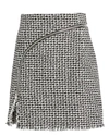 ALEXANDER WANG Zip Tweed Mini Skirt,1WC2195082
