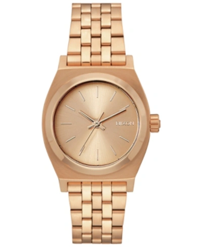 Nixon Time Teller Bracelet Watch, 31mm In All Rose Gold