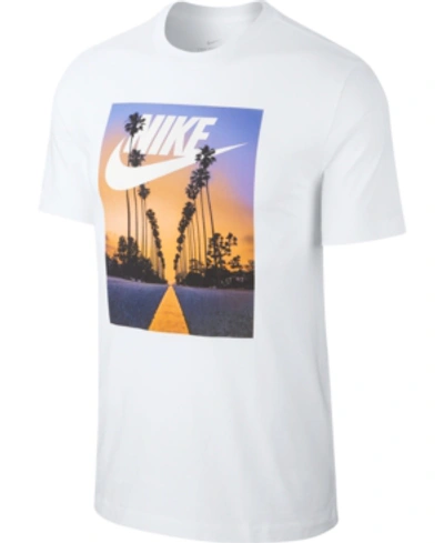 Nike Graphic Palm Tree Logo T Shirt White