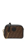 FENDI GLAZED FF FABRIC MINI CAMERA CASE,10977170