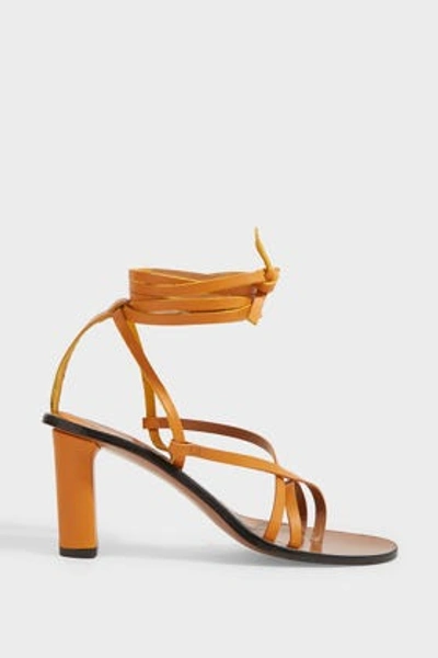 Atp Atelier Adelfia Tie-up Leather Sandals In Tan
