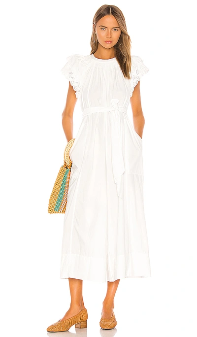 Ulla Johnson Landon Jumpsuit In White. In Blanc