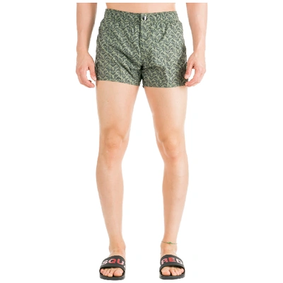 Emporio Armani Men's Boxer Swimsuit Bathing Trunks Swimming Suit In Green