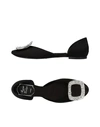 Roger Vivier Ballet Flats In Black