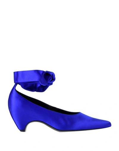 STELLA MCCARTNEY STELLA MCCARTNEY WOMAN PUMPS BRIGHT BLUE SIZE 5 TEXTILE FIBERS,11581191EE 5