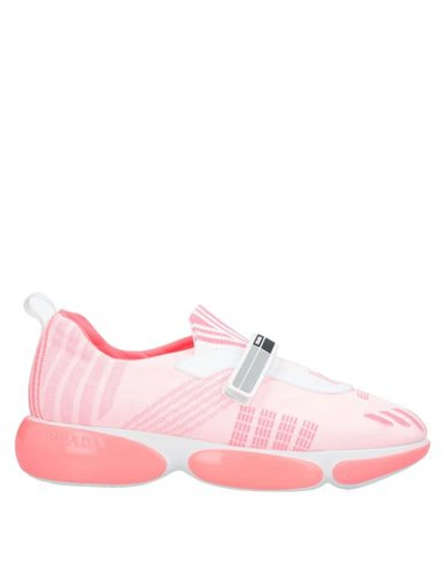 Prada Sneakers In Coral