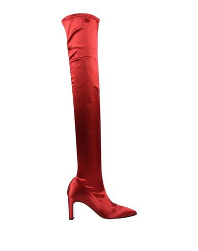 Space Style Concept Boots In Red
