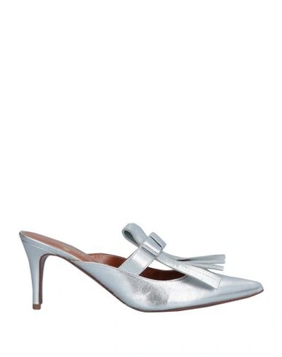 Auguste Mules In Silver