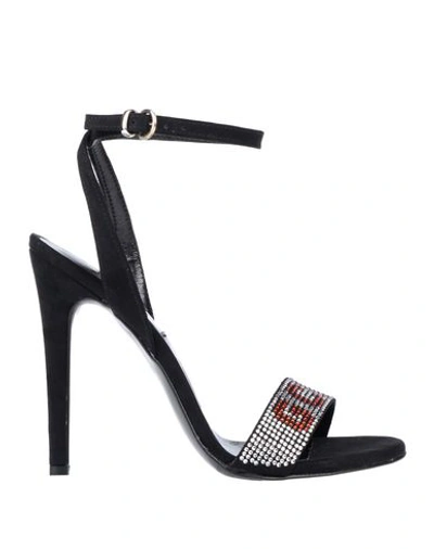 Gcds Sandals In Black