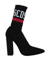 Gcds 110mm Pointy Logo Knit Sock Boots In Black