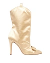 Alessandra Rich Ankle Boot In Beige