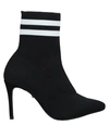 Schutz Sock Ankle Boots In Black