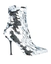 SERGIO ROSSI SERGIO ROSSI WOMAN ANKLE BOOTS SILVER SIZE 8 TEXTILE FIBERS,11695052CN 5