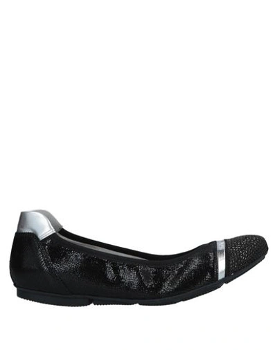 Hogan Ballet Flats In Black