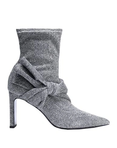 Sigerson Morrison Ankle Boot In Silver
