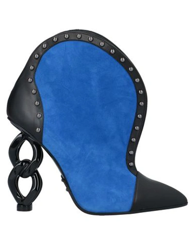 Balmain Ankle Boot In Bright Blue
