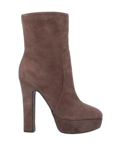 Dolce & Gabbana Ankle Boot In Cocoa
