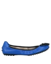 Tod's Ballet Flats In Bright Blue