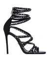 Balmain Sandals In Black