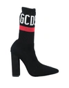 Gcds 110mm Pointy Logo Knit Sock Boots In Black