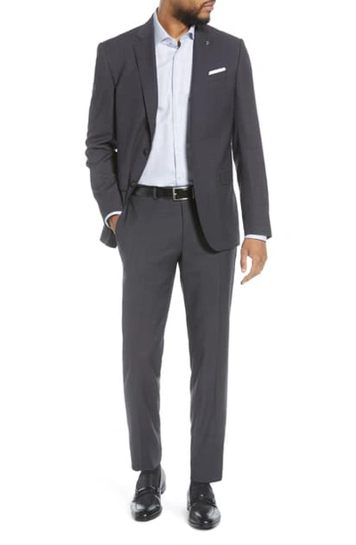 Ted Baker Jay Solid Wool Suit In Grey