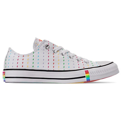 Converse Women's Chuck Taylor Print Low Top Casual Shoes In White