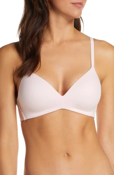 Wacoal How Perfect No-wire Contour Bra In Pink Chalk