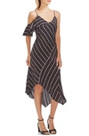 VINCE CAMUTO ASYMMETRICAL STRIPE DRESS,9139979