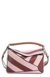 LOEWE SMALL PUZZLE RUGBY SRTRIPE LEATHER BAG,322.31.S21