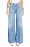 GANNI WIDE FLARE LEG JEANS,F3633