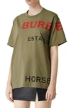 BURBERRY CARRICK HORSEFERRY PRINT TEE,8015326