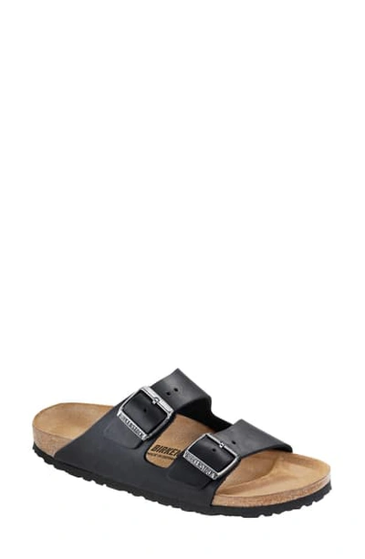 Birkenstock Arizona Sandal In Black Oiled