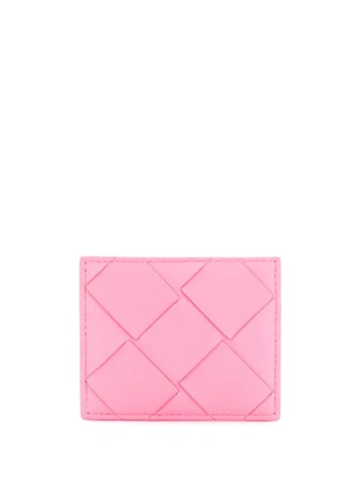 Bottega Veneta Intrecciato Nappa Card Case - 粉色 In 5628 Pink