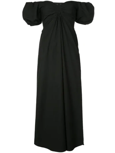A.l.c Marilyn Off The Shoulder Midi Dress In Black