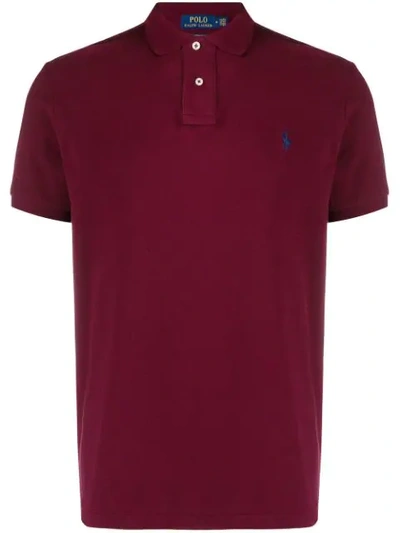 Polo Ralph Lauren Polo Classic Fit Mesh Polo Shirt In Burgundy