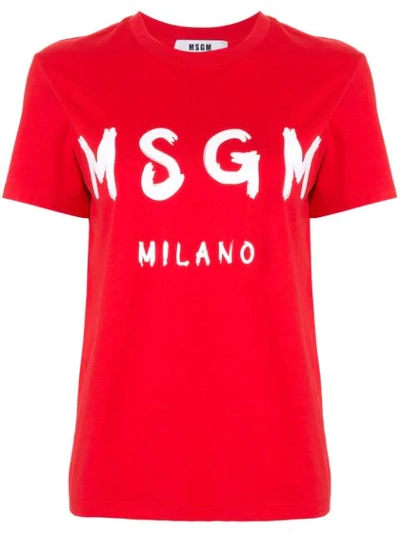 MSGM PRINTED LOGO T-SHIRT