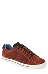 Ted Baker Chinat Sneaker In Dark Red Textile