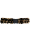 N°21 FAUX FUR ELASTICATED BELT