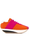 MARNI MARNI FLATFORM-SNEAKERS - ORANGE