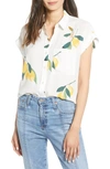 Rails Whitney Print Shirt In Lemon Grove