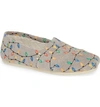 Toms Classic Canvas Slip-on In Grey Lights Print Fabric