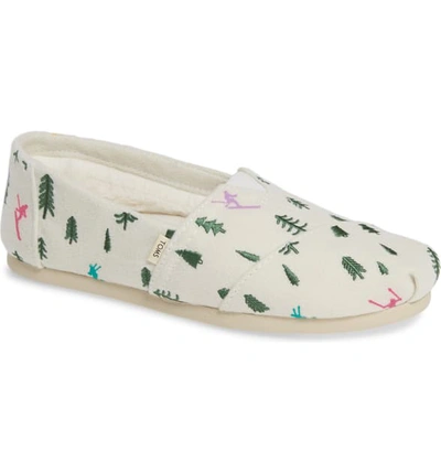 Toms Classic Canvas Slip-on In Ski Print Fabric