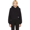 ALEXANDER WANG T ALEXANDERWANG.T BLACK UTILITY HOODIE