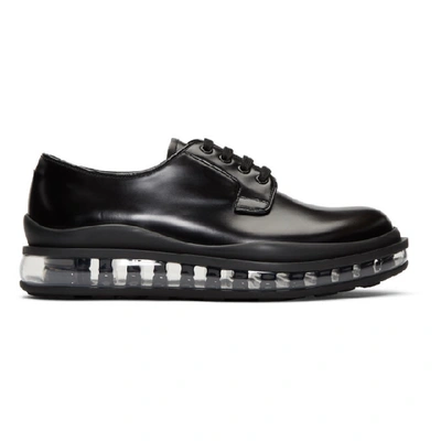 Prada Black Leather Bounce Derbys