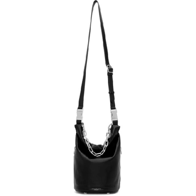 Alexander Wang Washed 2 Dry Sack Leather Crossbody Bag In Black