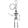 ALEXANDER MCQUEEN ALEXANDER MCQUEEN 银色 BLACKENED SKELETON 钥匙扣