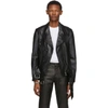 ALEXANDER WANG ALEXANDER WANG BLACK LEATHER MARTINGALE MOTO JACKET