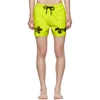 OFF-WHITE OFF-WHITE YELLOW VILEBREQUIN EDITION MOORISE SWIM SHORTS