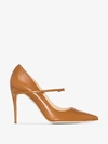 JENNIFER CHAMANDI JENNIFER CHAMANDI CAMEL LORENZO 105 LEATHER PUMPS,LORENZO10513908290